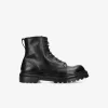 Uomo Premiata Combat boot in vitello volanato nero