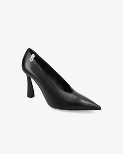 Donna Premiata Décolleté in pelle nappa nero