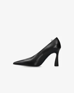 Donna Premiata Décolleté in pelle nappa nero