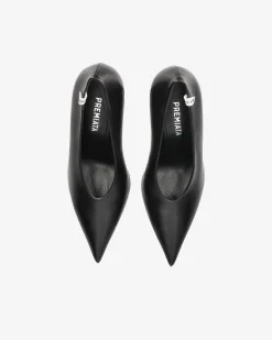 Donna Premiata Décolleté in pelle nappa nero