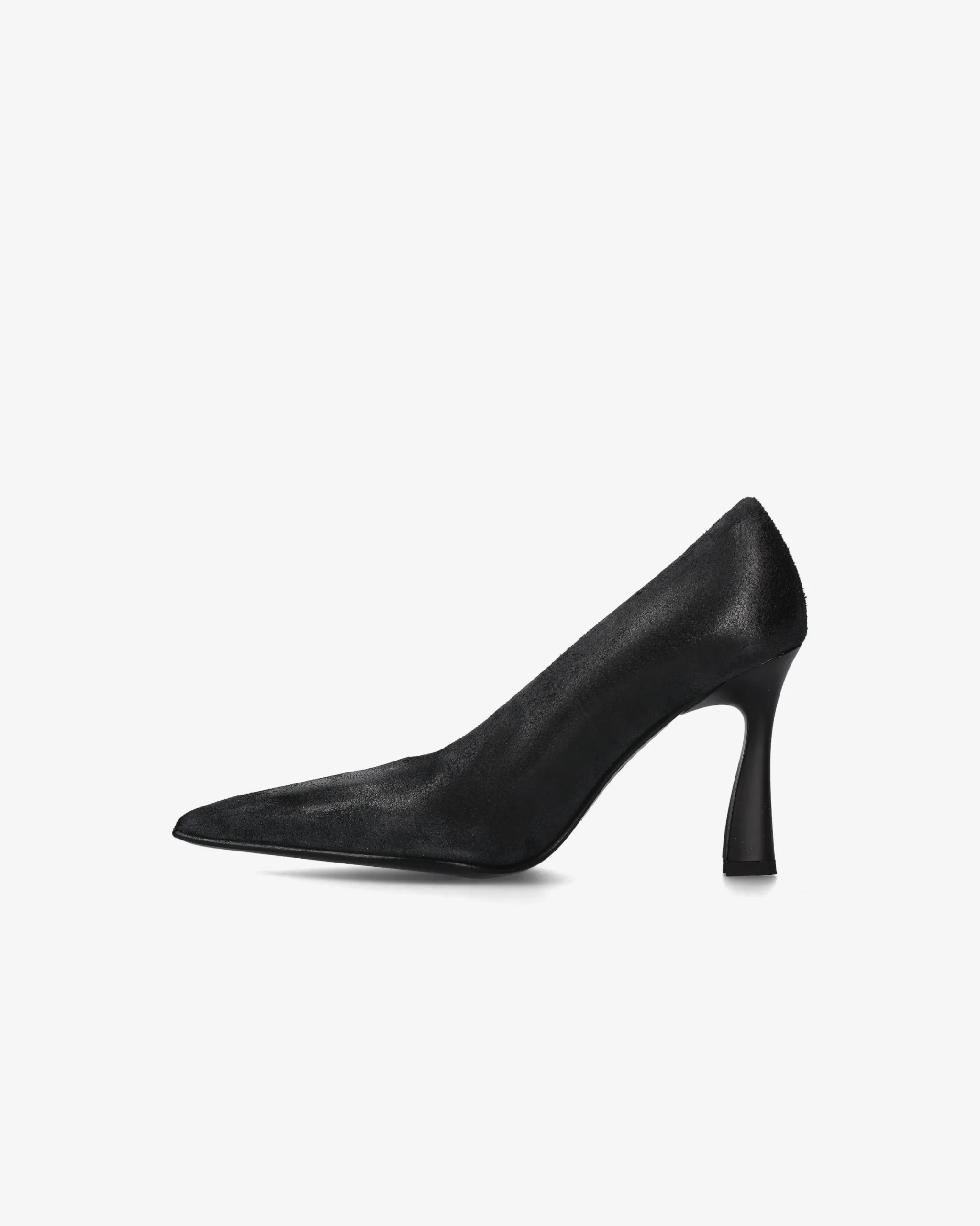 Donna Premiata Decollété effetto vintage old nero