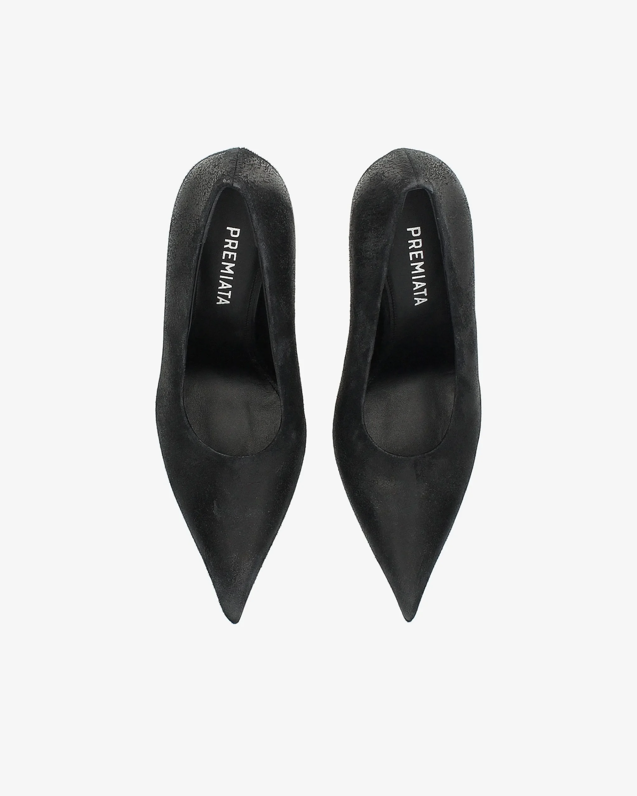 Donna Premiata Decollété effetto vintage old nero
