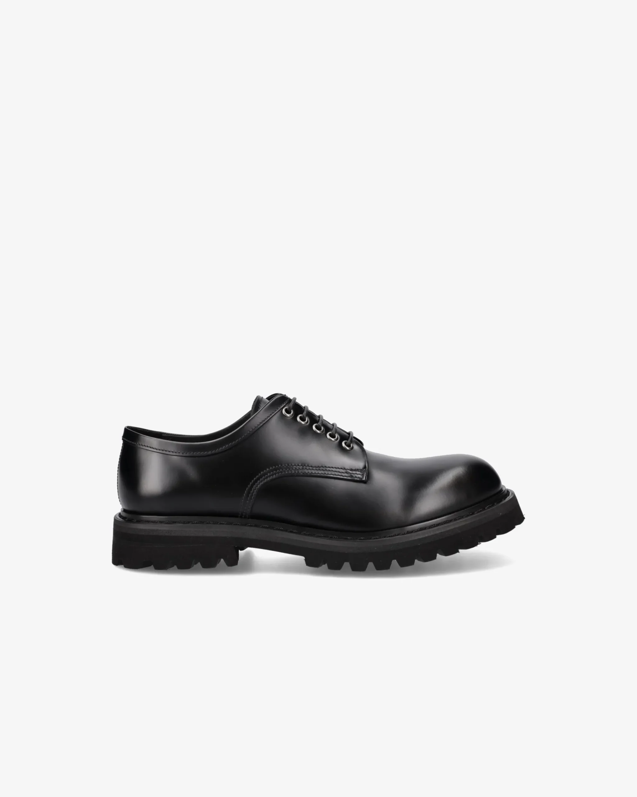 Uomo Premiata Derby in pelle spazzolata binder nero