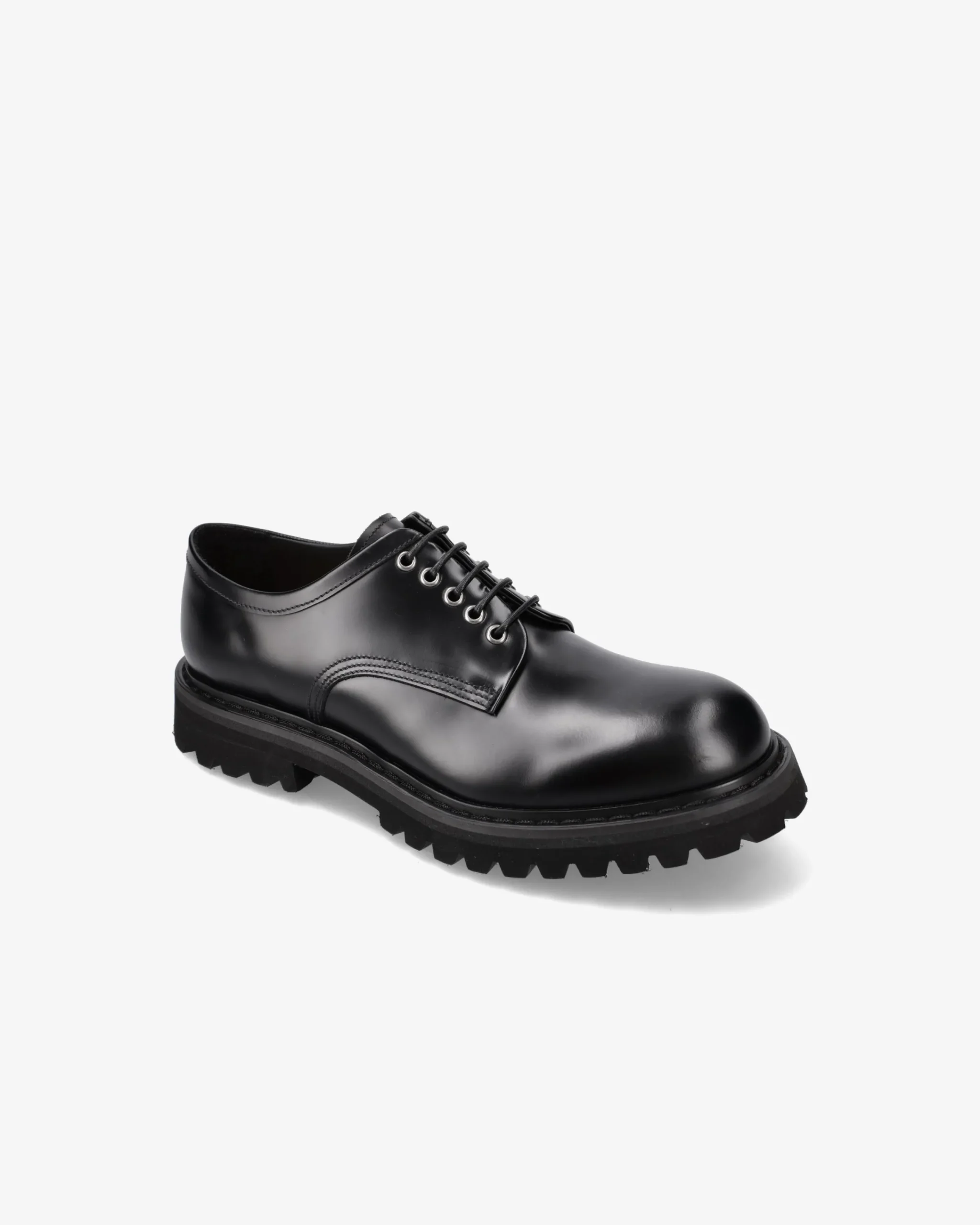 Uomo Premiata Derby in pelle spazzolata binder nero