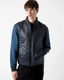 Uomo Premiata Gilet in Nylon con zip