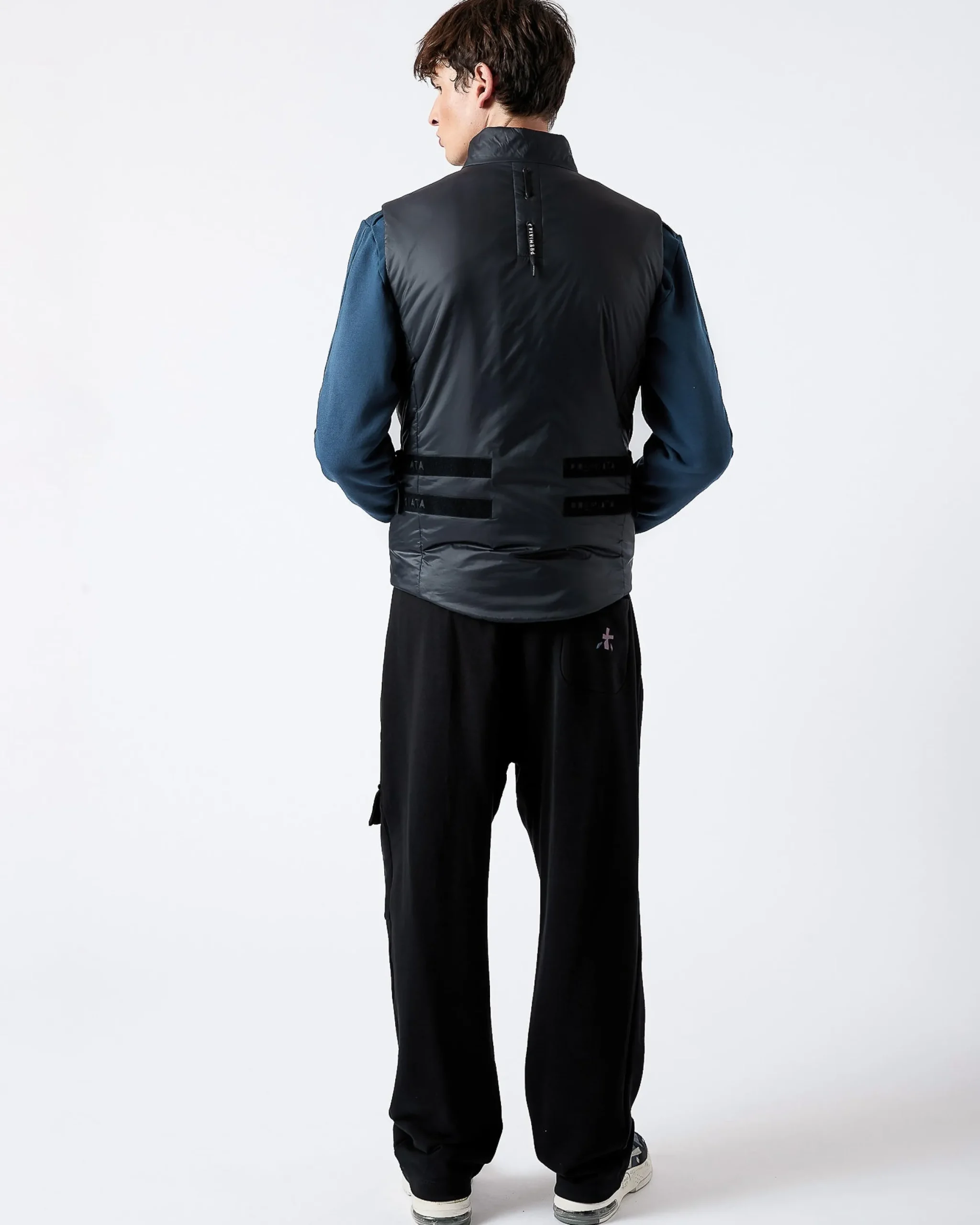 Uomo Premiata Gilet in Nylon con zip