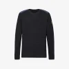 Uomo Premiata Maglia girocollo in lana con dettagli in nylon