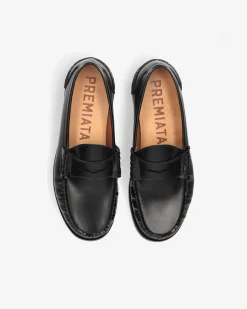 Uomo Premiata Mocassini Arnold in vitello trendy nero