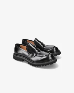 Uomo Premiata Mocassini Bridge in pelle spazzolata binder nero