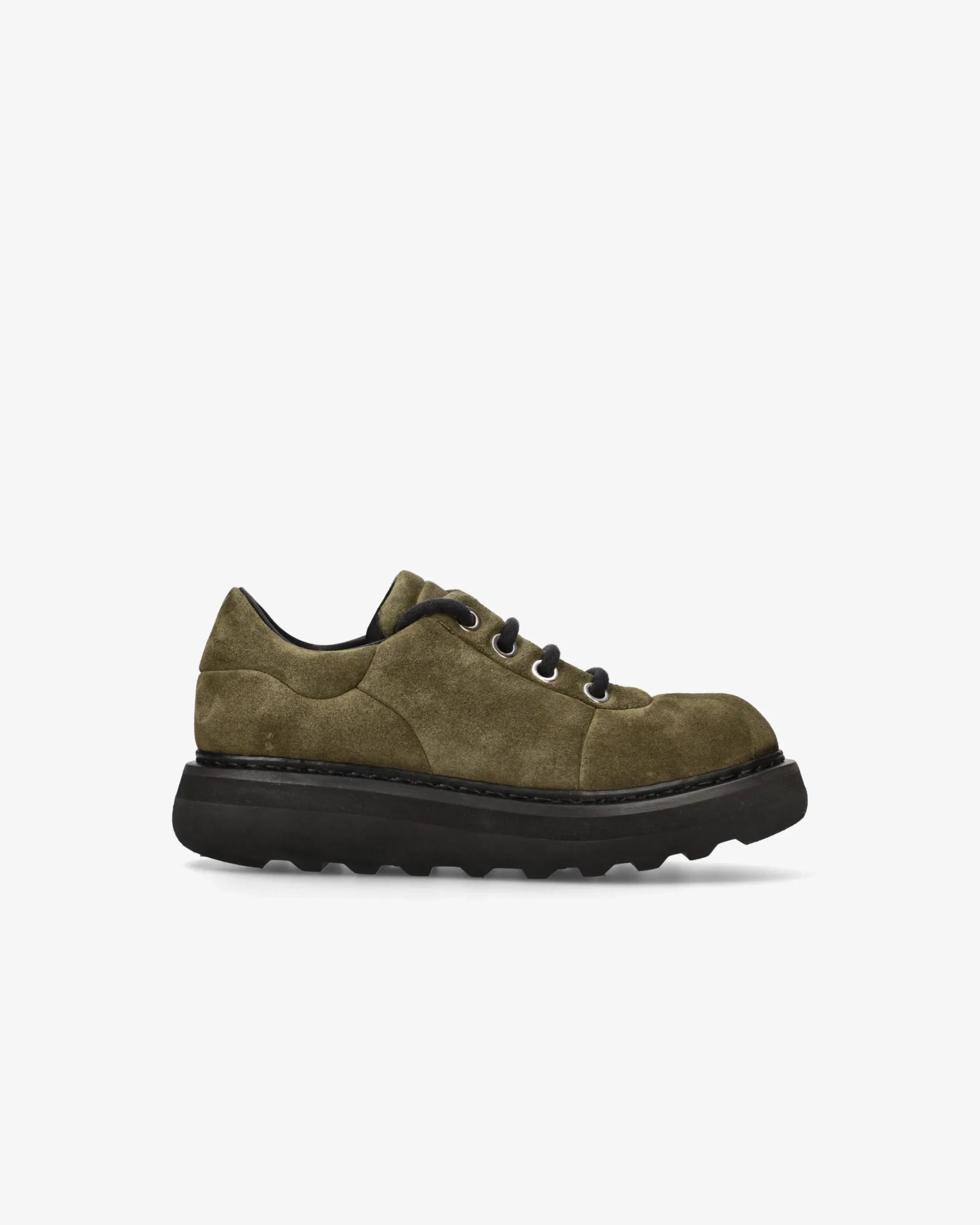 Uomo Premiata Scarpe Cal in suede rain oliva