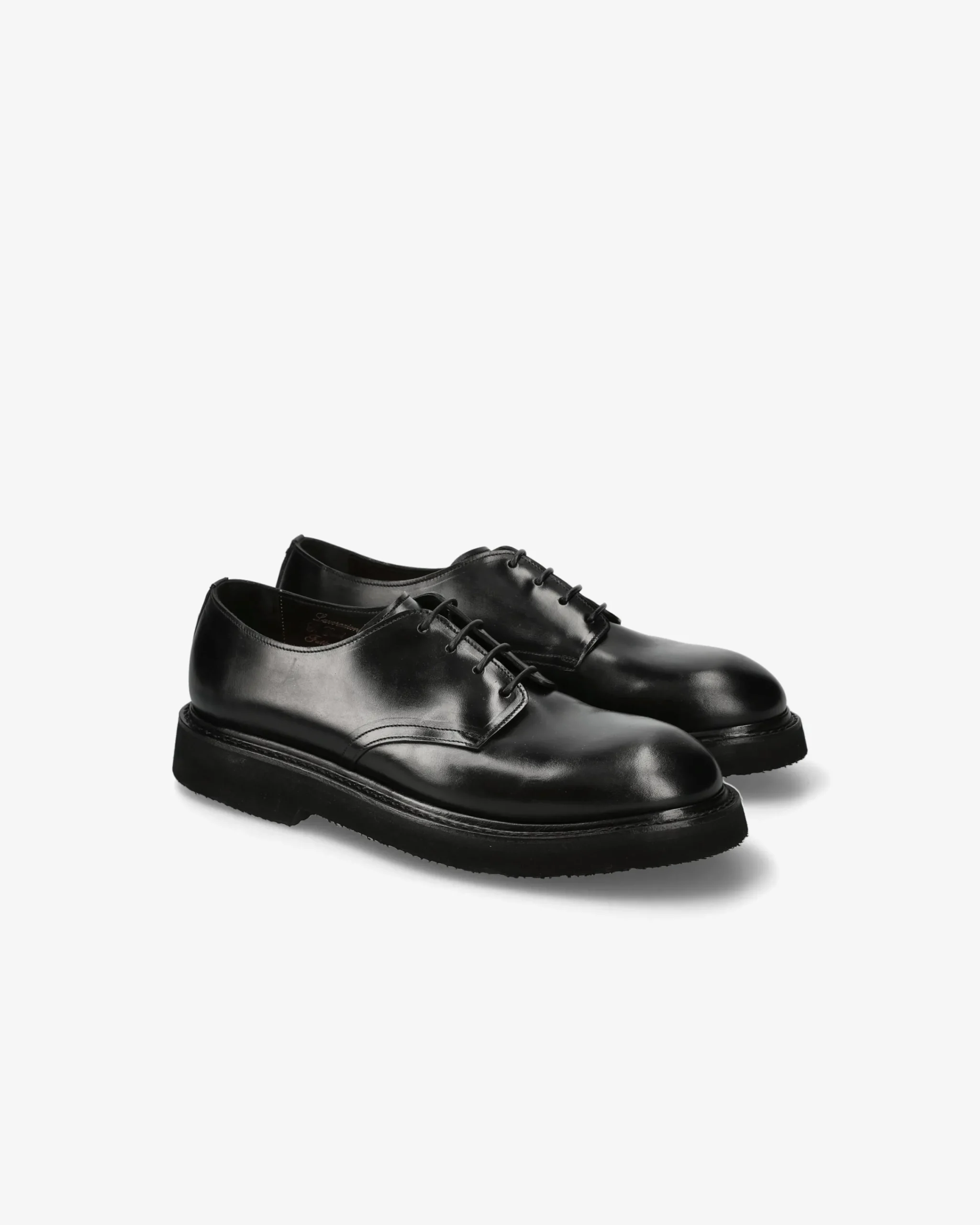 Uomo Premiata Scarpe stringate in cavallo cera nero