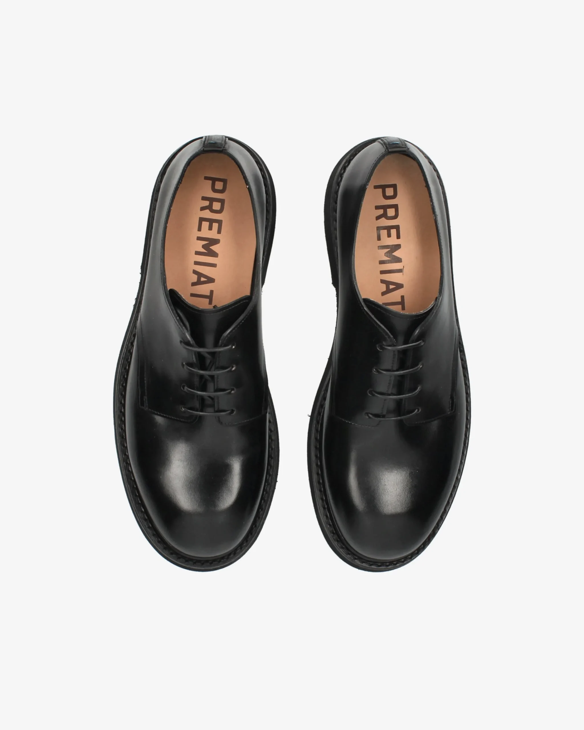 Uomo Premiata Scarpe stringate in cavallo cera nero