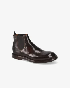 Uomo Premiata Stivaletti Charles in cavallo king chestnut
