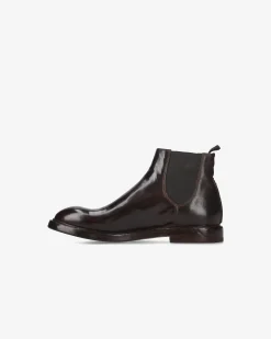 Uomo Premiata Stivaletti Charles in cavallo king chestnut