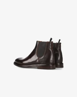 Uomo Premiata Stivaletti Charles in cavallo king chestnut
