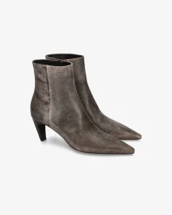 Donna Premiata Stivaletti Cher con tacco old moro
