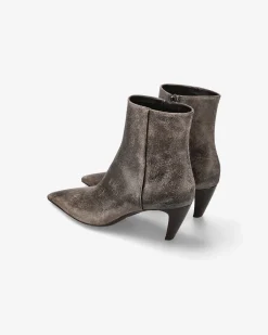 Donna Premiata Stivaletti Cher con tacco old moro
