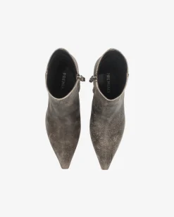 Donna Premiata Stivaletti Cher con tacco old moro