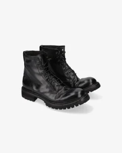 Uomo Premiata Stivaletti in pelle chetta brass nero