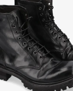 Uomo Premiata Stivaletti in pelle chetta brass nero