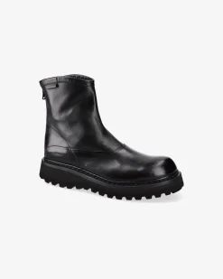 Uomo Premiata Stivaletti in pelle di cavallo lux nero