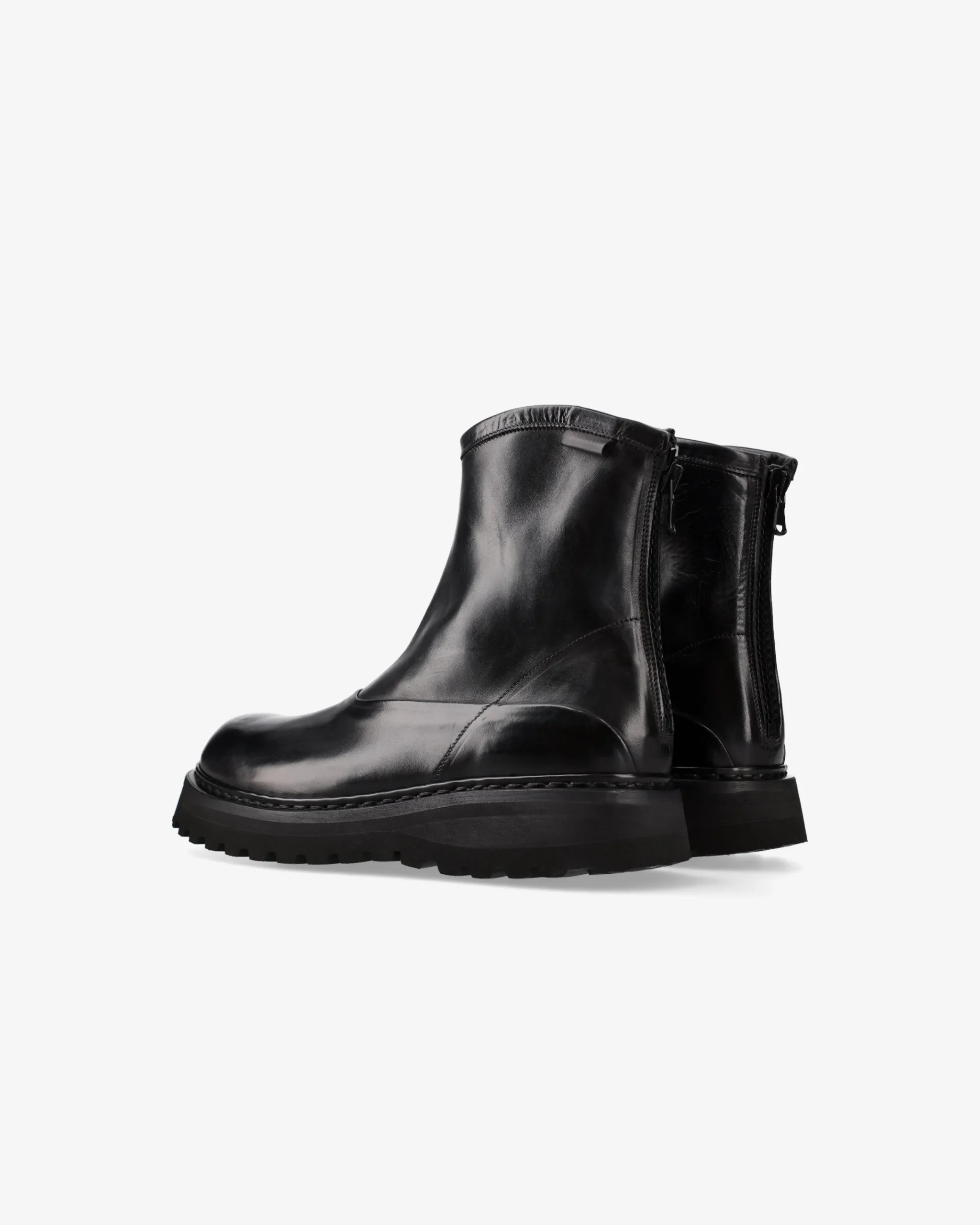Uomo Premiata Stivaletti in pelle di cavallo lux nero