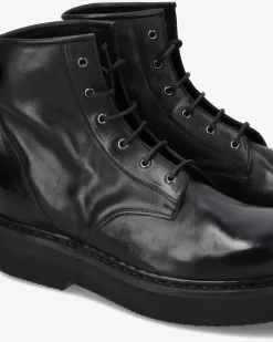 Uomo Premiata Stivaletti Max in pelle lux nero
