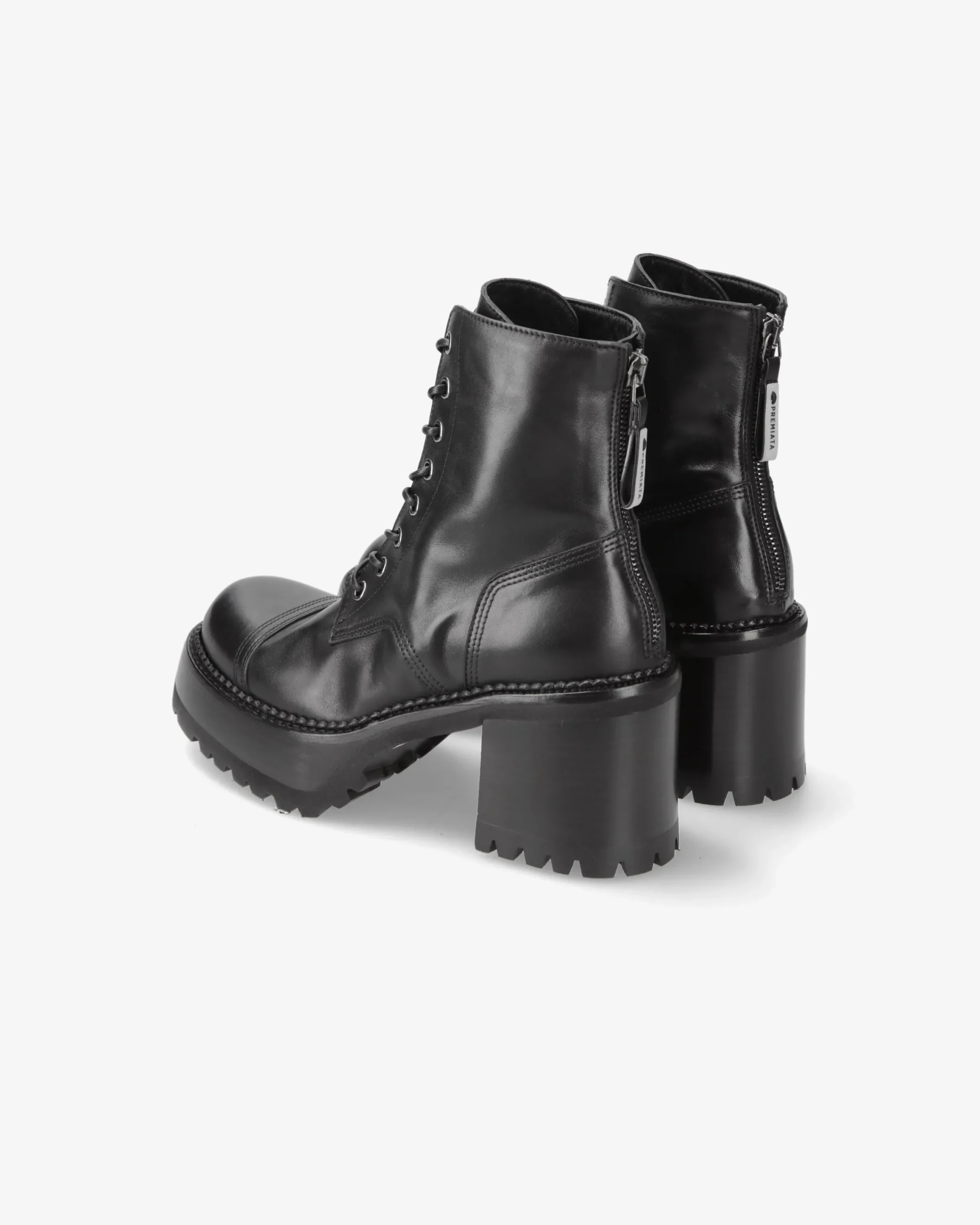 Donna Premiata Stivaletti McQueen in vitello gaucho nero