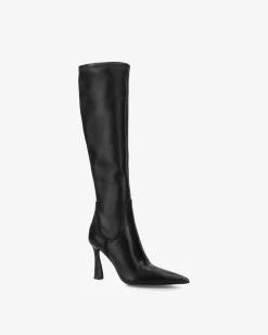 Donna Premiata Stivali alti in nappa nappa nero