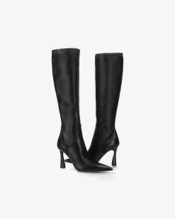 Donna Premiata Stivali alti in nappa nappa nero