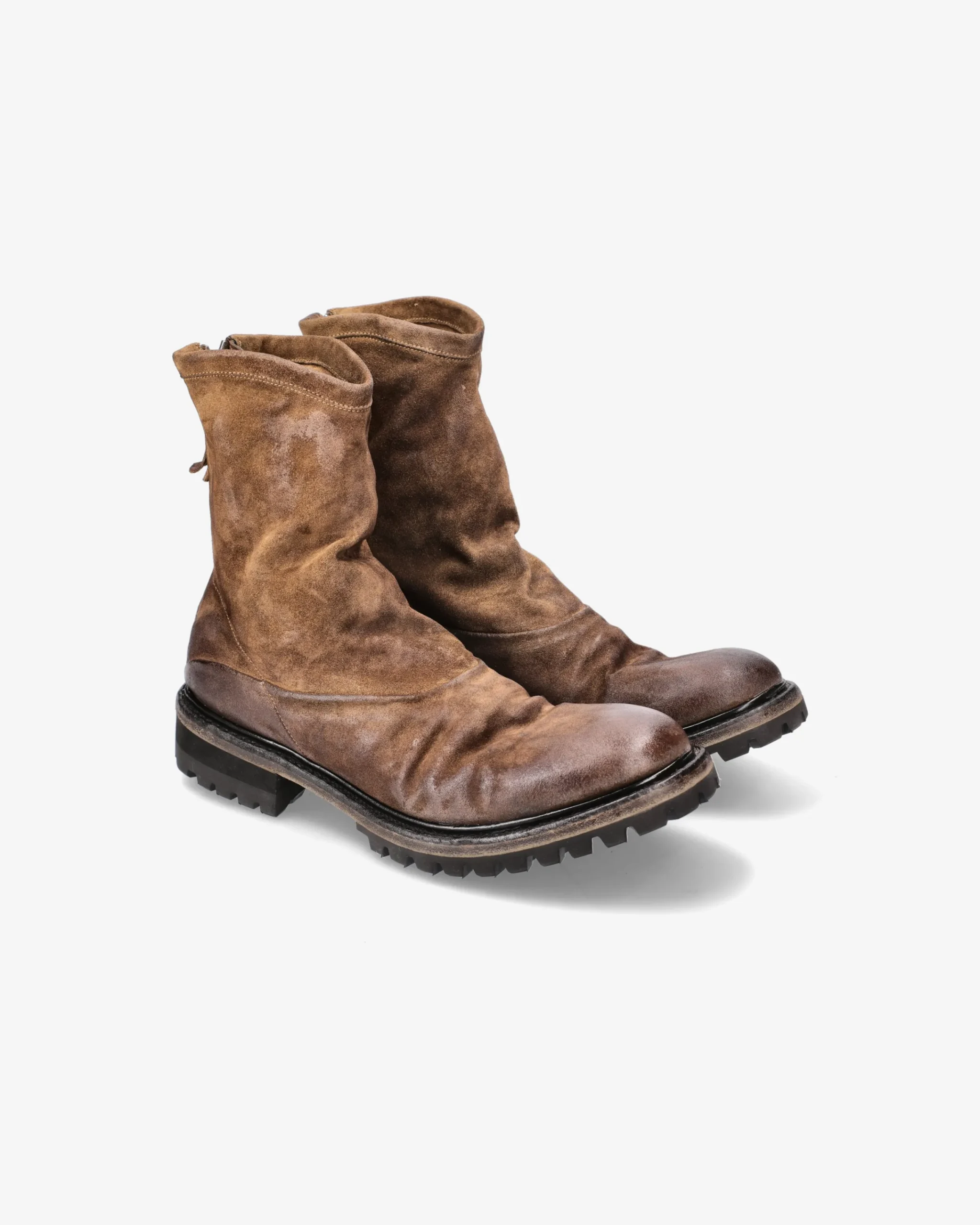 Uomo Premiata Stivali in suede vinza brass sigaro