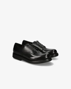 Uomo Premiata Stringata in vitello box nero