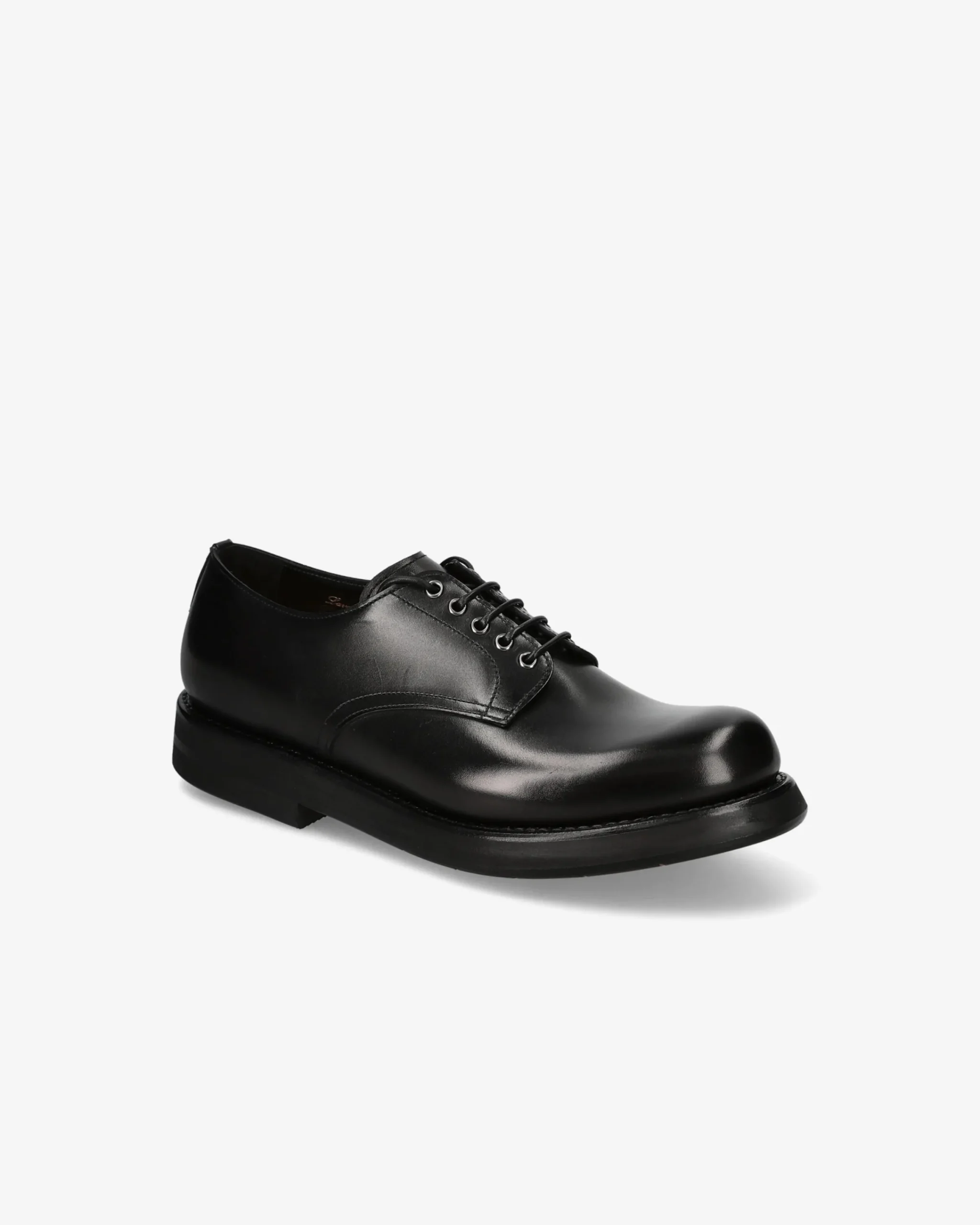 Uomo Premiata Stringata in vitello box nero