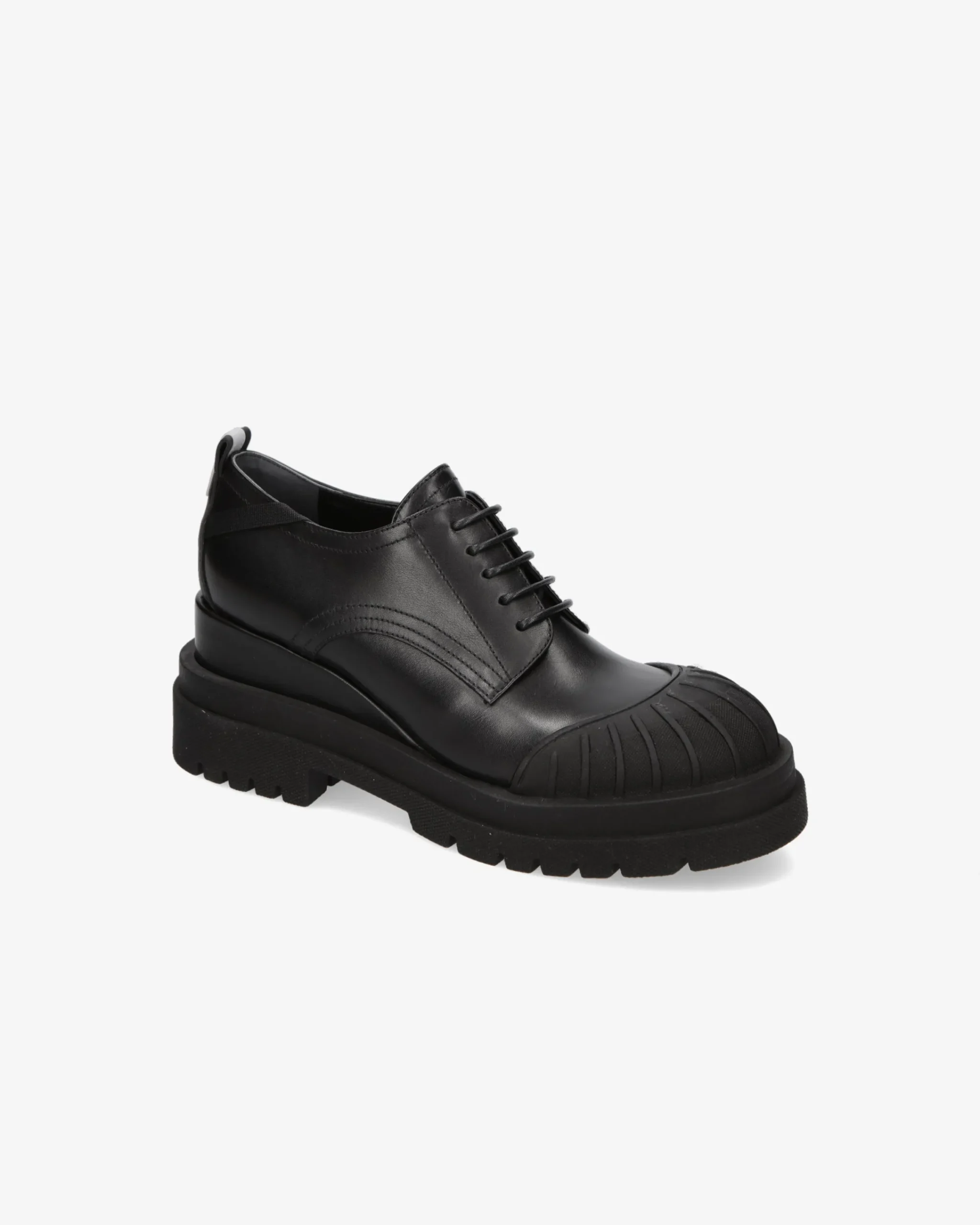 Donna Premiata Stringate in pelle ranch nero