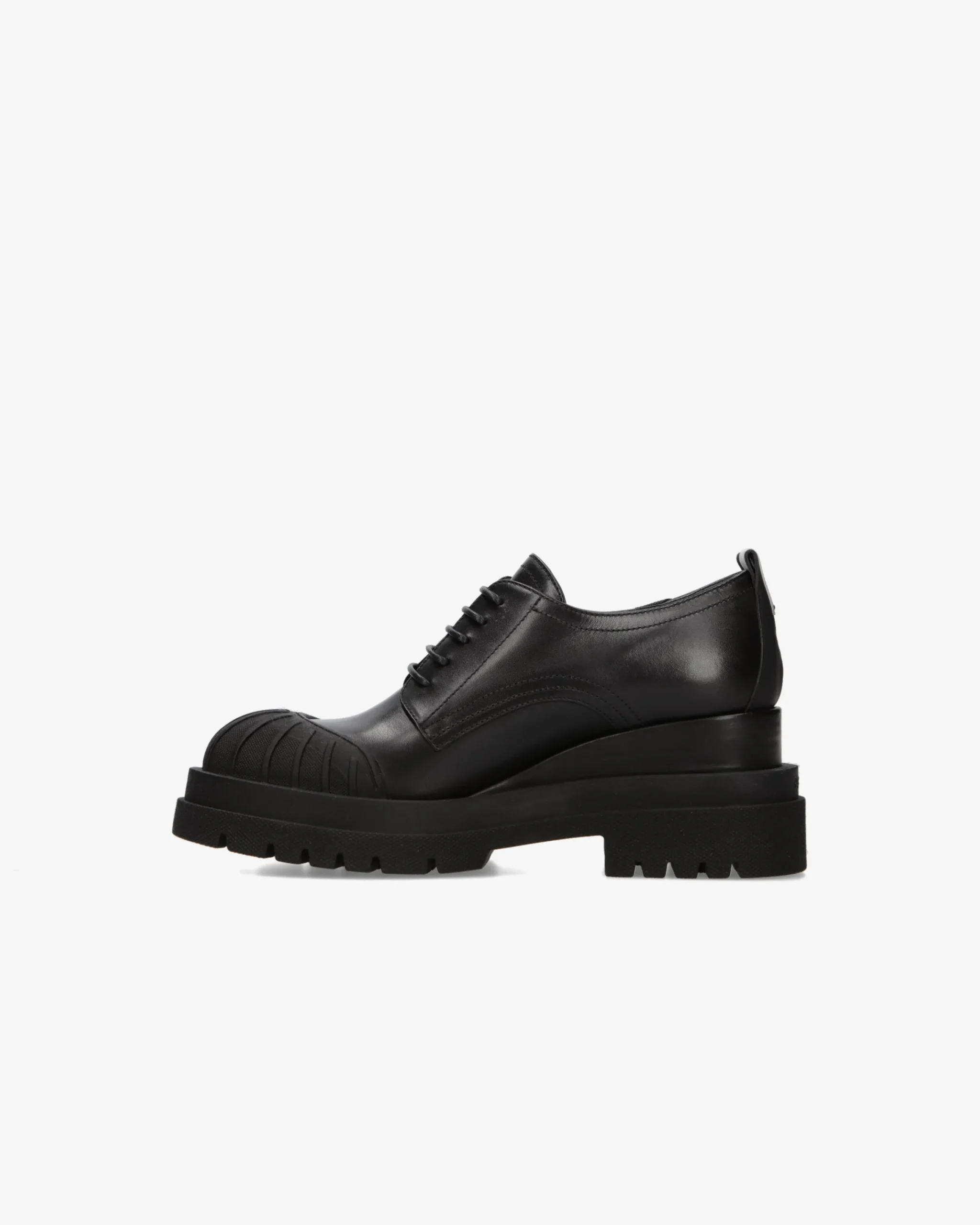 Donna Premiata Stringate in pelle ranch nero